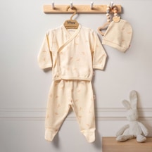Tiffany Baby & Kids Tiffany Baby Organik Bird Theme 3'lü Zıbın Seti 2424078 Ekru