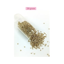 Kesme Cam Boncuk 2mm - 20 Gram - Gold -bnc308 Diğer