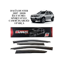 Dacia Duster 2017 2018 2019 2020 İle Uyumlu Sport Style Cam Rüzgarlığı 4 Parça Sunplex 1 Adet