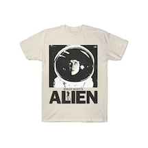 Flood Of Style Uzaylı Film 1979 Vintage T-shirt Erkekler Kadınlar Için % 100% Pamuk T Shirt Kısa Kollu Üstle Bej