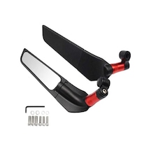 Universal Kırmızı H2 Yarasa Katlanır Ayna Tek Delikli Model Çok Renkli