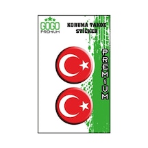Bayrak Koruma Takozu İkili Damla Sticker Standart
