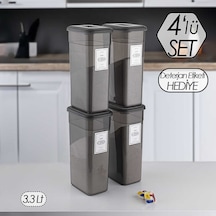 Porsima Diamond Etiketli 4 Lü Deterjanlık Saklama Kutusu 3,3 Lt
