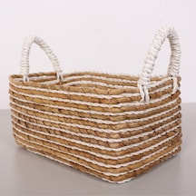 Yenice Muz Lif El Yapımı Küçük Sepet 23x32x16x23 Cm Cm Naturel
