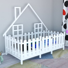 Mobeatasarim Melis Montessori Çocuk Yatağı - Beyaz Renk
