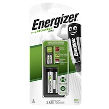 Energizer Mini Şarj Cihazı + 700 mAh AAA 2'li Şarj Edilebilir Pil