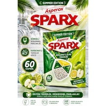 Asperox Sparx Summer Edition Bergamot & Elma Ferahlığı Bulaşık Makinesi Deterjan Kapsülü 60 Lı Sirkeli Mükemmel Parlaklık, Karbonatlı Temizlik Gücü