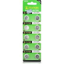 Tianqiu Ag10 Lr1130/389 Alkalin Düğme Pil 10'lu