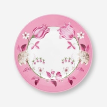 Pembe Porselen Kahvaltı Tabağı 23 Cm