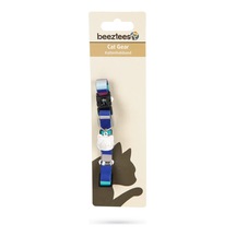 Hnrlıshp Beeztees Kedi Boyun Tasması, Zilli, Renkli Çizgili, 20-30cm