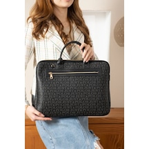 Just Polo Orijinal Just Polo Ayarlanabilir Askılı Lüks Laptop & Evrak Çantası Shopper Ebat 30 X 40 Cm Siyah