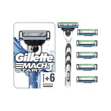 Gillette Mach3 Start Tıraş Makinesi + 6'lı Yedek Tıraş Bıçağı