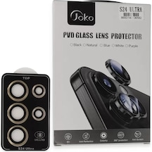 Joko Samsung Galaxy S24 Ultra Pvd Metal Kamera Lens - Gold Altın
