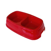 Markapet İkili Plastik Mama Ve Su Kabı 500 + 500 Ml Kırmızı