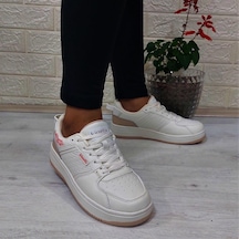 Kinetix Enner Pu Krem Comfort Fuspetli Kaymaz Sneaker Spor Ayakkabı 001