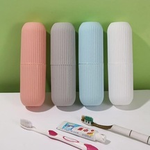 Plastik Dış Fırça Kutusu, Gözlük Kutusu, Kalem Kutusu, 2 Adet Antrasit Gri Açık Ahşap