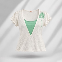 Oxbow İpanema Kadın T Shirt E7ipanema E7ıpanema C05 Beyaz