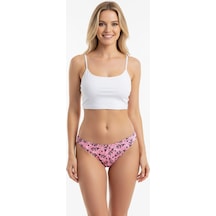 Bonbon Kadın Micro Polyester Desenli Slip Bb2110 Pempe Çiçekli