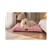 Kedi Ve Köpek Peluş Yer Minderi Üst Kalite Yıkanabilir Kılıflı Fermuarlı Boncuk Elyaf Kaydırmaz Taban Kedi Ve Köpek Yatağı Pembe - 940762210