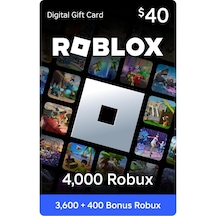 Roblox Gift Card - 4000 Robux Eur Eksiksik Tam Yüklenir