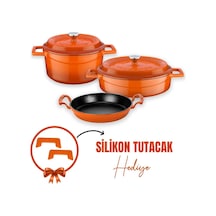 Lava Döküm 3x Trendy Serisi 6 Parça Tencere Seti 001