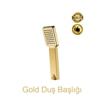 Gold Duş Başlığı Lüx - Bütün Hortumlara Uyumludur Çok Renkli