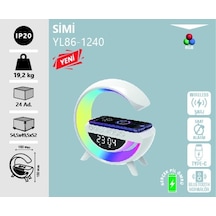 Simi Şarjlı Masa Lambası Rgb Beyaz