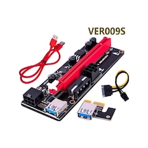 Pcı-E 1X To 16X Usb 3.0 Riser 009S Kart 4842P Uzatma Btc Express