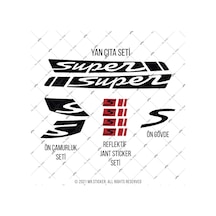 Sts43 Vespa Gts250 Uyumlu Super Yan Cita Seti Mat Siyah