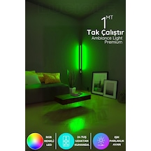 Led Abajur Kendinden Yapışkanlı Uzaktan Kumandalı 16 Renk 4 Animasyon Ledgreen
