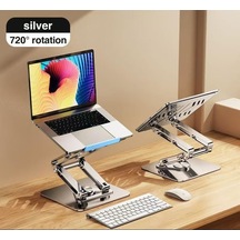 Tam Profesyonel Uyumlu Stand Tablet Bilgisayar Uyumlu Stant Açısı Ayarlanabilir Tutucu Tok Alüminyum İpad Air Uyumlu Kare Taban%100 Tok Alüminyum Alaşımlı Katlanır Rs-cp84s