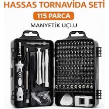 Senbang Manyetik Hassas Tornavida Seti 115 Parça Krom Vanadyum Çelik Telefon Laptop Tamir Seti