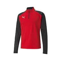 Puma Teamliga 1 4 Zip Top Erkek Futbol Antrenman Uzun Kollu Tişört 65723601 Kırmızı Kırmızı