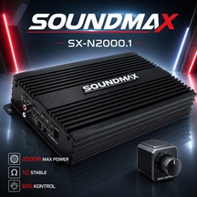 Sx-n2000.1d Mono Amfi Bas Amfisi 1ohm 2000rms- 2 Ohm 1250rms-4ohm 780rms-bas Kontrollü