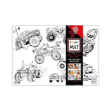Akademi Çocuk Funny Mat Canavar Kamyonetler 33.5X48Cm