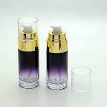 Boş Krem ve Losyon Şişesi 40 ML 5 Adet Siyah Sarı Kapaklı Boş Şişe