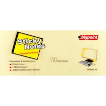 Bigpoint Yapışkanlı Not Kağıdı 3 Lü 40x50 Sarı Bp800-15