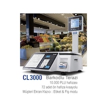 Cl 3000 Barkodlu Terazi