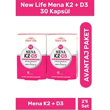 Mena K2 D3 30 Kapsül 2'li Paket