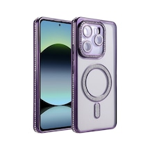 Xiaomi Redmi Note 14 4g Joke Simli Magneticsafe Kılıf - Derin Mor -