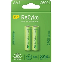 Gp Recyko 2600mah Aa Şarj Edilebilir Kalem Pil 2'li Paket