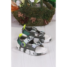 Vicco 332.p25y.206 Haki Tape Rahat Esnek Erkek Çocuk Sandalet Haki