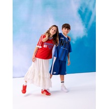 Koton Pamuklu Kat Detaylı Fırfırlı Brodeli Midi Etek Ekru 5skg70052aw Ekru