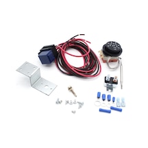 Ayarlanabilir Elektrikli 12v Radyatör Fan Termostat Kontrol Rölesi Kablo Kiti Araba Kamyon İçin