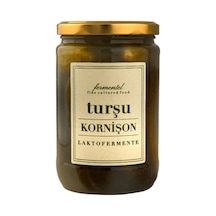 2 Adet Fermentel Laktofermente Kornişon Turşusu 660 Ml