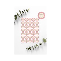 Desenli Thank You Teşekkür Stickers Paketleme Çıkartma Pytkstk97