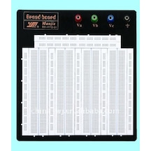 4 Lü Büyük Boy Breadboard 3220 Delik Beyaz Born Klemensli 2,54 Header Uyumlu
