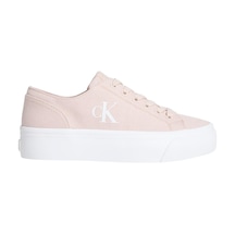 Calvin Klein Kadın Vulc Flatform Low Canvas Mg Pudra Sneaker-13898