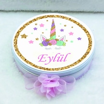 Unicorn Baskılı Bebek Çikolatası  Uv Baskılı Madlen Çikolata