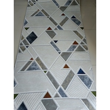 Çokrenkli Geometrik Desen Yıkanabilir Kaymaz Dört Mevsimlik Salon Banyo Balkon Genç Odası Kesme Halı Çok Renkli